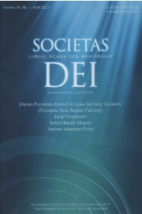 Image of Societas Dei : Jurnal Agama dan Masyarakat